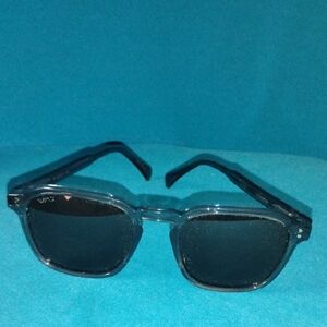 Clear Blue  Frame Black Lens Sunglasses